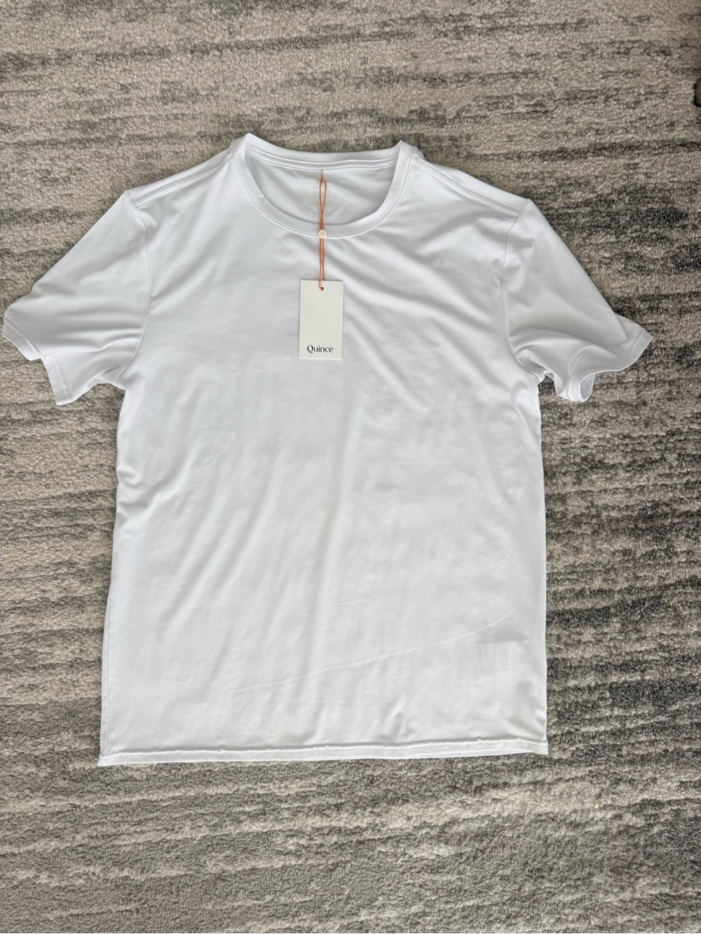 Quince Men's White Crewneck Short Sleeve Tee